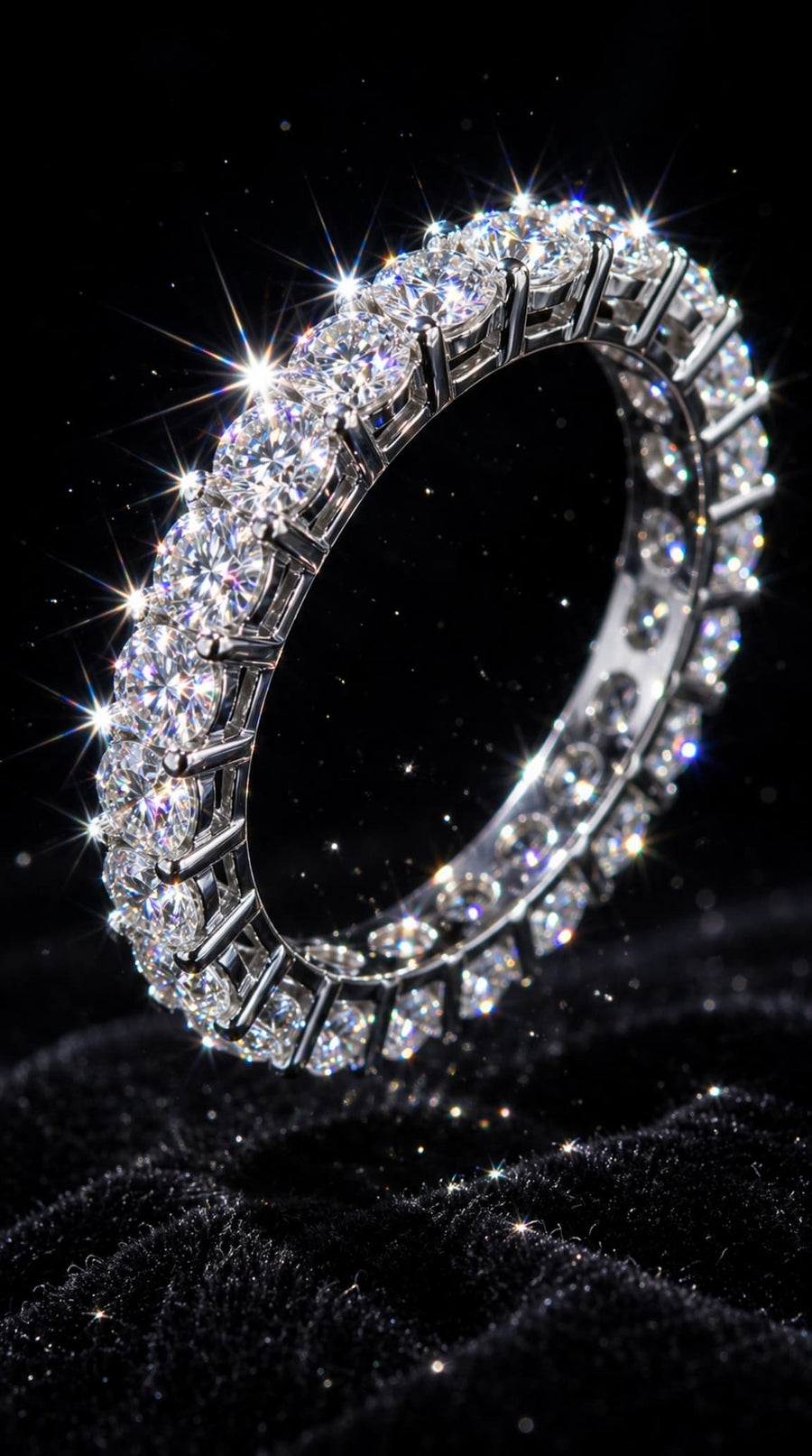 Zizara Aurora Ring — Certified Moissanite · 925 Silver · 18k Gold
